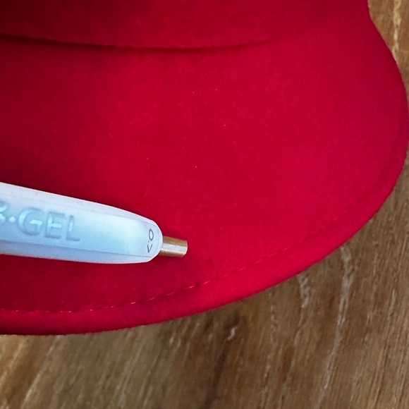 Vintage Betmar Red Wool Hat With Flower Women’s - Picture 15 of 15